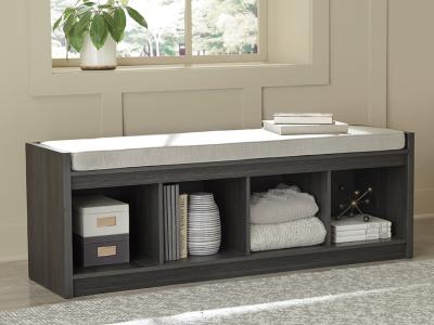 Ashley A3000319 Furniture Yarlow Storage Bench Linen/Gray