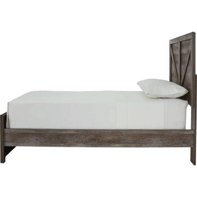 Ashley Twin Size Wynnlow 3 Piece Panel Bed in Dark Gray - B440B16