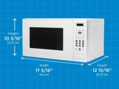 Danby 0.7 Cu. Ft. Countertop Microwave in White - DBMW0721BWW