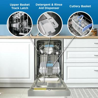 18" Danby Built-in Dishwasher in Stainless Steel - DDW18D1ESS